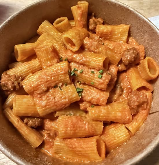Spicy Vodka Rigatoni