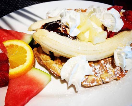 Banana Split Waffle