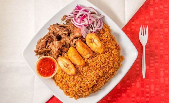 Fried Rice + Beef Suya +Plantain Combo