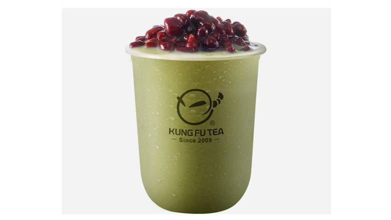 Matcha Slush w Red Bean