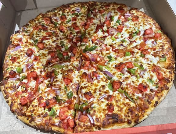 Two Large Tandoori Paneer Pizza’s w/ two free creamy ranch dipping