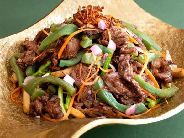 CQ24. Stir Fried Angus Beef with Dried Mountain Jelly Vegetable / CQ24. 極品安格斯牛肉炒貢菜