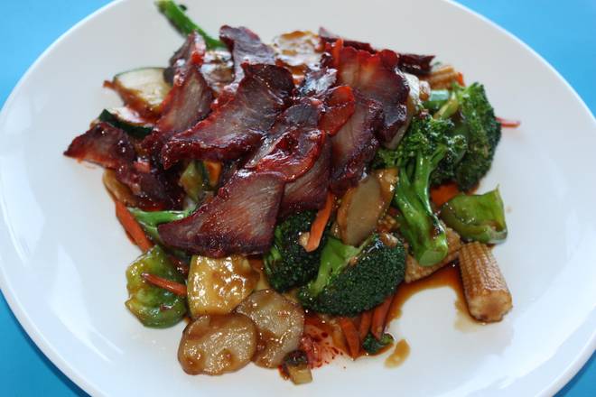 Roast Pork with Mix vegetable