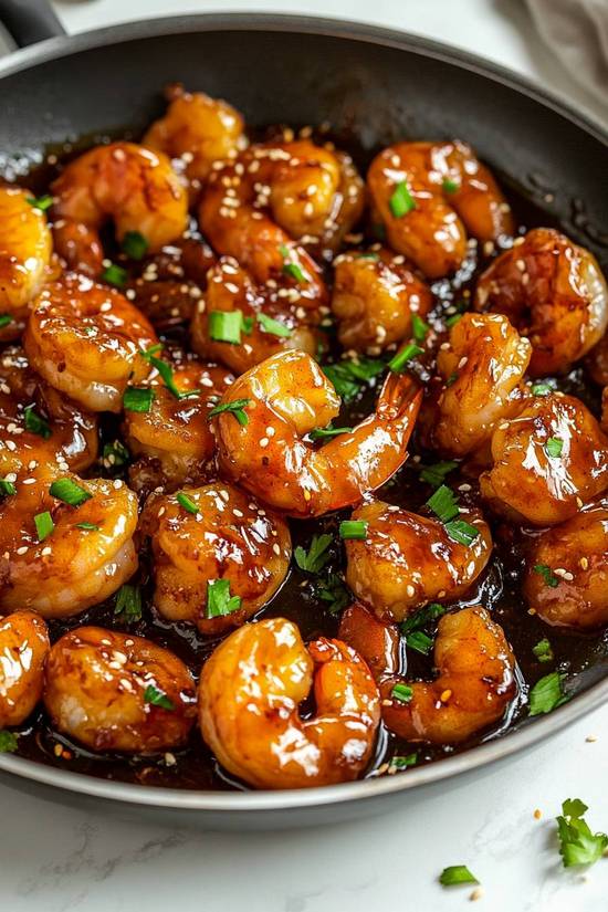 F4. Honey Garlic prawn