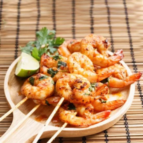 CHILLY GARLIC PRAWNS WITH LEMON BUTTER