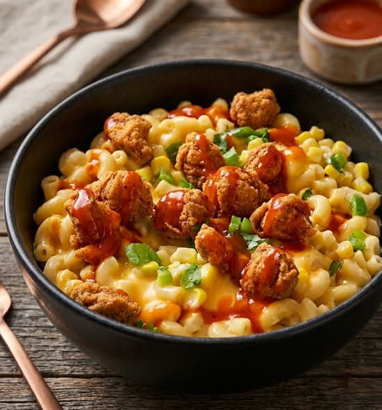 🧀🔥 Mac & Cheese Crispy Bites Loaded Bowl