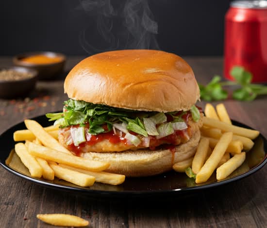 🌶️ Cha Cha’s Spicy Veggie Patty Sandwich Combo