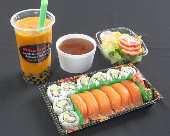 (PC7) California Roll (8pcs) & Salmon Sushi (6pcs)