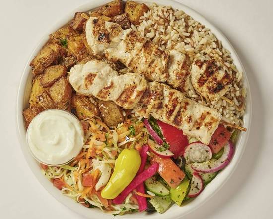 Assiette Brochette de Poulet / Chicken Skewer Plate