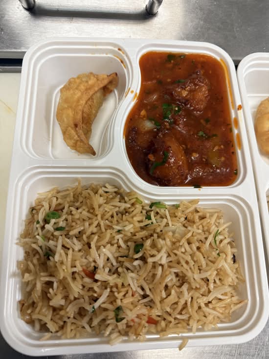 Indo-Chinese combo (Manchurian & Fried Rice)
