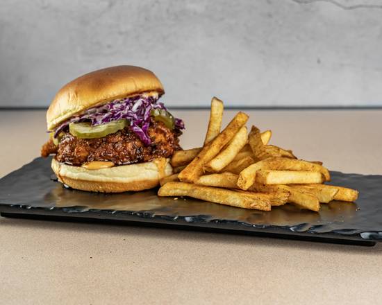 Hot Honey Chicken Sandwich Burger
