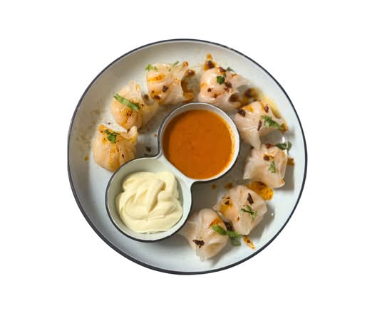 Steamed Shrimp Momos (8 pcs)