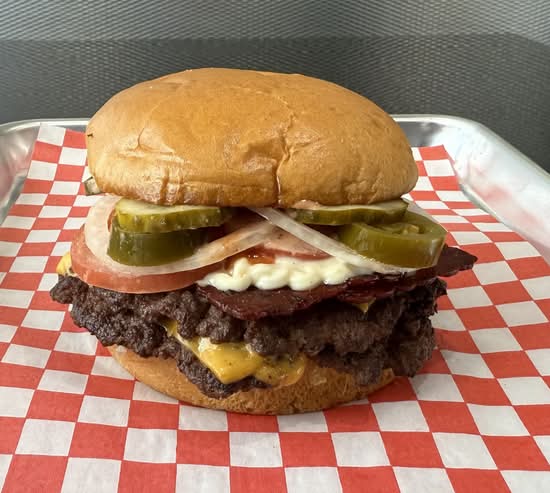 Spicy Garlic Stacker Beef Burger