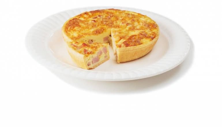Ham & cheese quiche