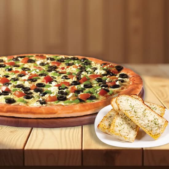 Medium Pizza and Bread