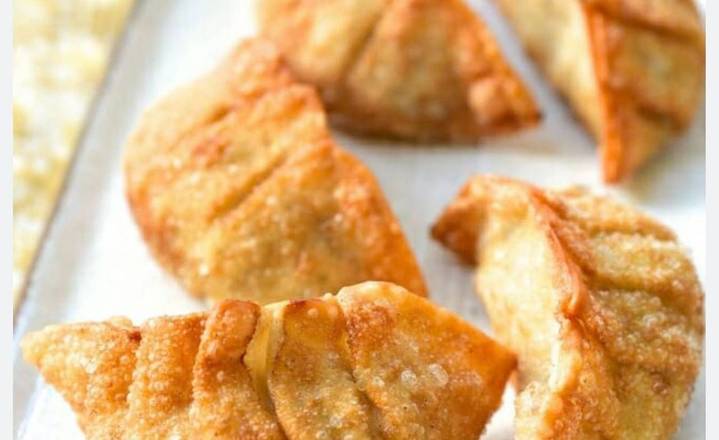 Homemade deep fried dumplings