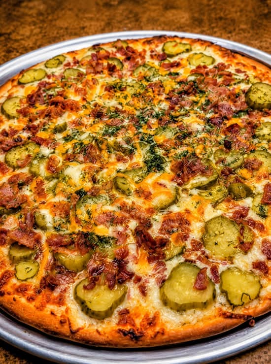 Special Dill Pickle Bacon Ranch Pizza
