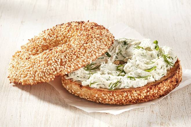 Cream Cheese on Bagel