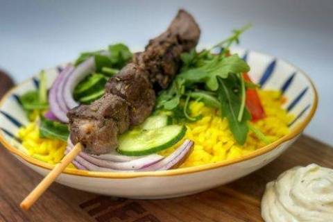 Lamb Souvlaki Bowl