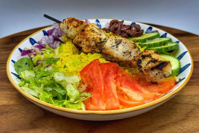 Chicken Souvlaki/Gyro Bowl
