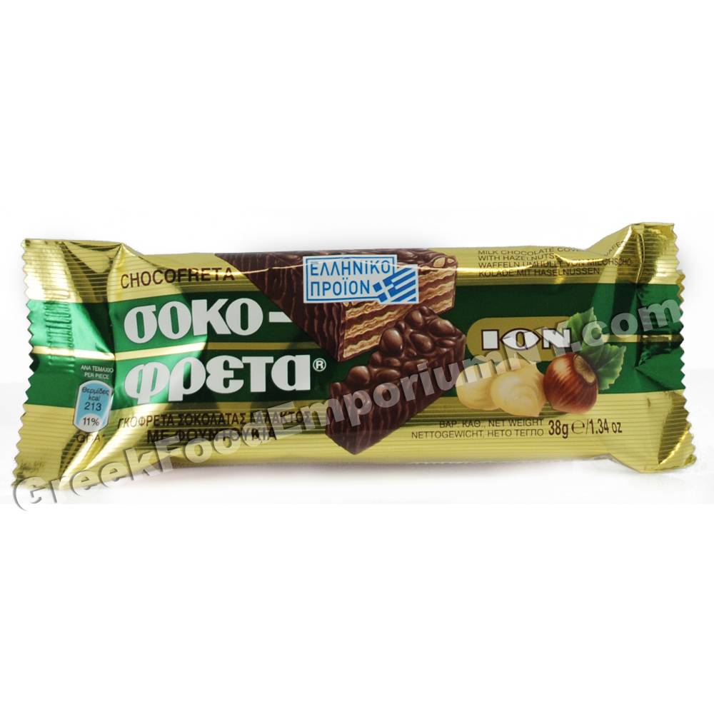 ION Sokofreta Milk Chocolate Hazelnut 38 grm.