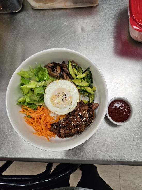 Spicy Pork BBQ Bibimbap with Egg