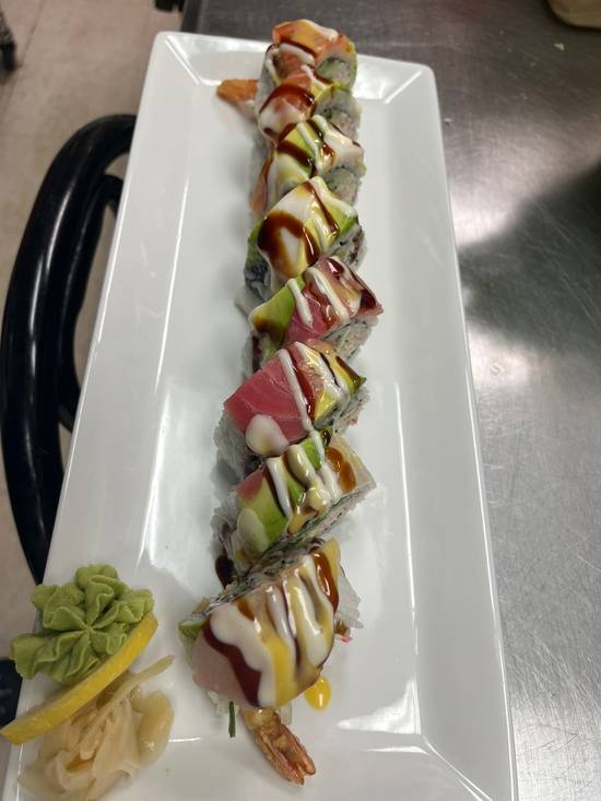 Rainbow Dragon Roll (8 pcs)