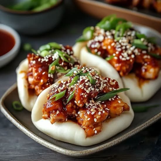Korean Crunchy chicken  Bao