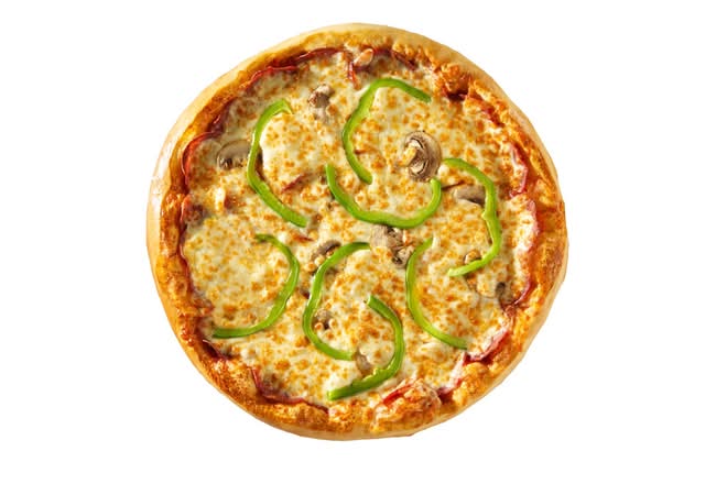 Petite pizza garnie / all dressed small pizza