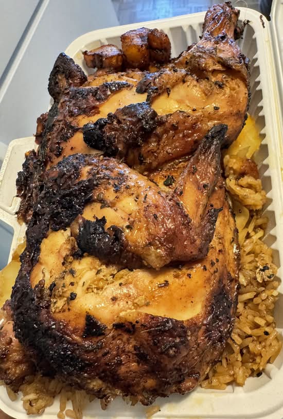 1/2 Chicken Attieke & Plantains