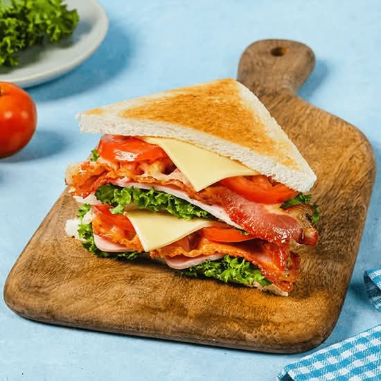 Grilled Veg Sandwich & Fries