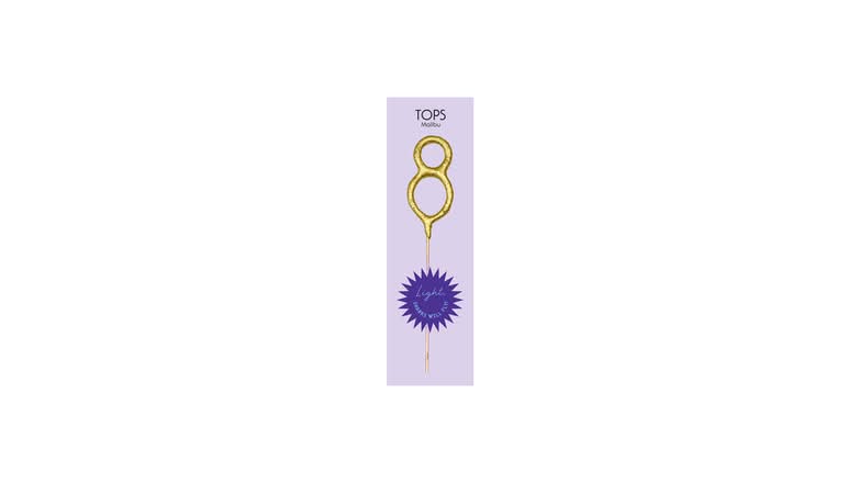 TOPS Malibu "8" Sparkler Candle