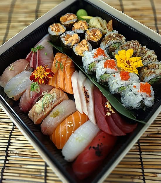 Sashimi, Sushi, Roll(34 pcs)