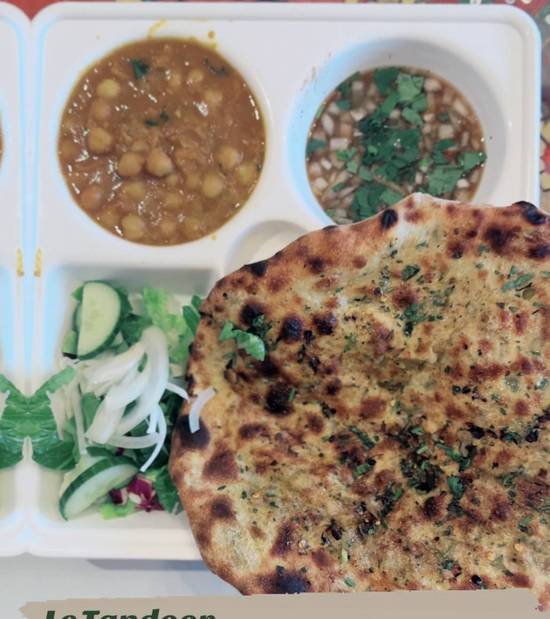 Assiette Amritsari Kulcha / Amritsari Kulcha Plate