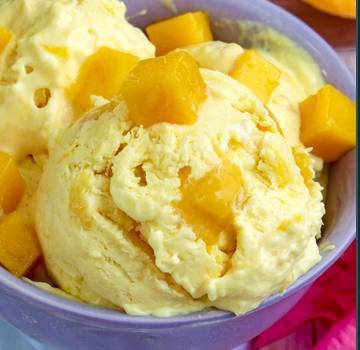 Glace indienne à la mangue / Indian Mango Ice Cream
