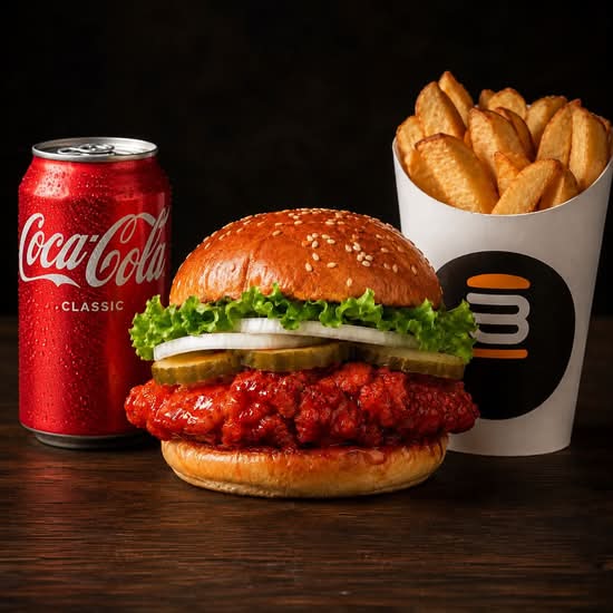 Nashville Chicken Burger Combo