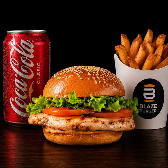 Grilled Chicken Burger combo
