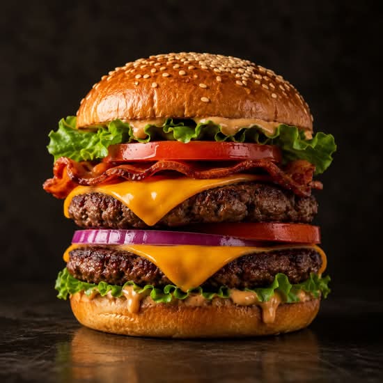 Double Blaze Burger (10 oz)
