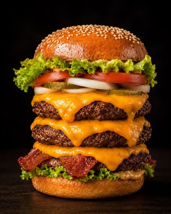 Triple Blaze Burger (15 oz)