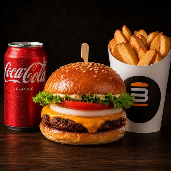 Blaze Cheese Burger Combo
