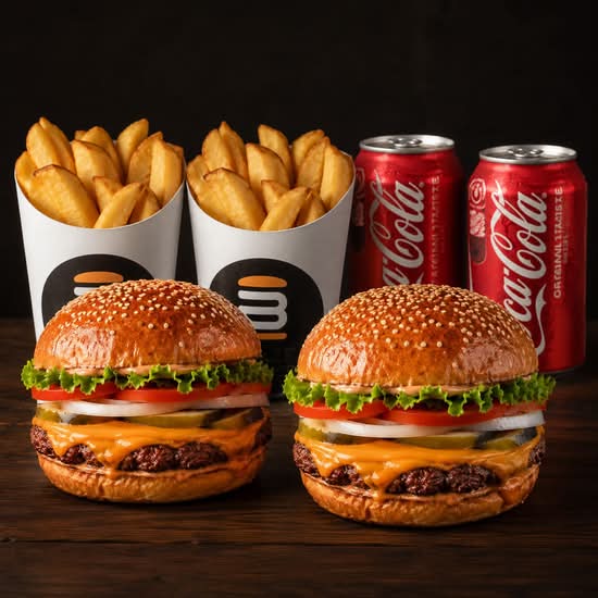 Blaze Cheese Burger Combo