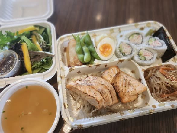 Salmon Teri Bento