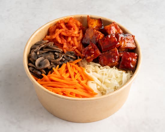 Spicy Grilled Tofu Bibimbap (매콤두부 비빔밥) (Vegan)