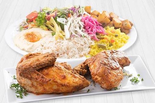 Assiette BBQ Demi Poulet