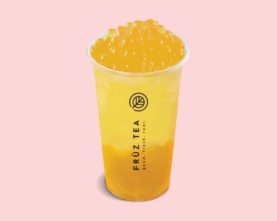 Pineapple w. Mango Popping Boba