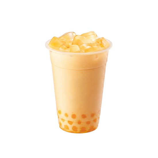 Mango Milk Tea w/Mango Katen Jelly