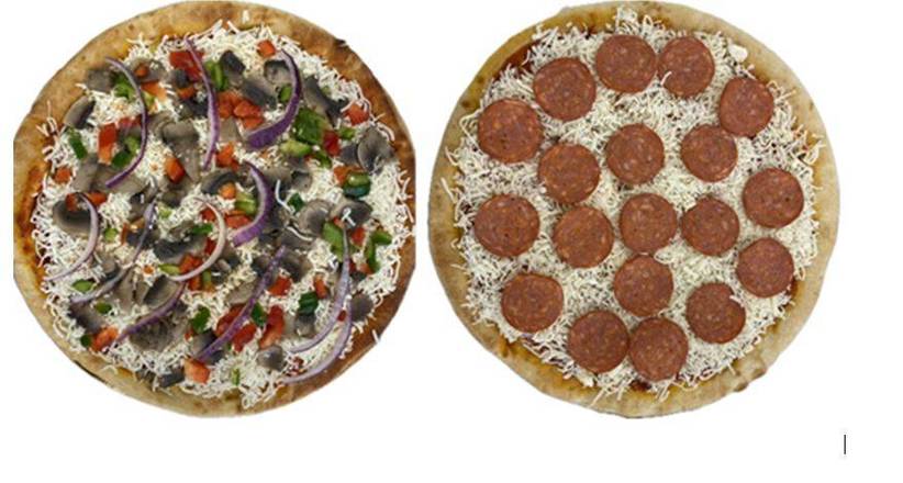 Take and Bake Pizza Pepperoni or Vegetarian (Serves 2-4)