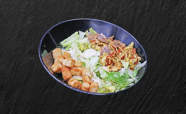 Caesar Salad with Chicken, Mozzarella & Magic Mushroom