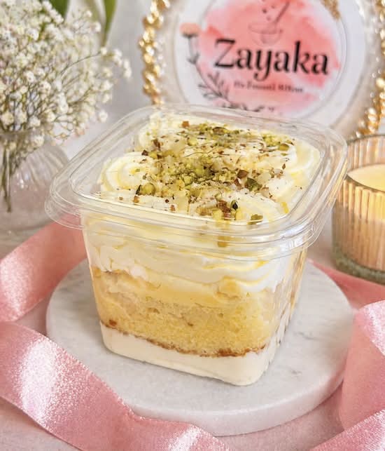 Rasmalai Cake Tub (Eggless fresh baked) each tub is approximately 0.6lb(290gm)