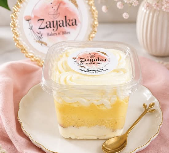 Mango Rasmalai (Eggless fresh baked) Each tub weigh 0.6lb(290gm)